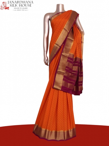 Pure Mysore Crepe Silk Saree